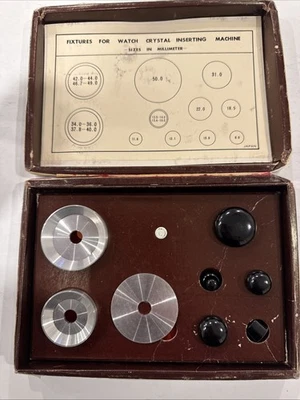 Accesorios para máquina insertadora de cristal de reloj. Foto 1 de 4