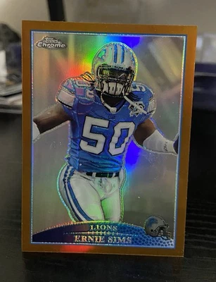 2009 Topps Chrome #TC100 Ernie Sims Copper Refractor /649 Lions - Image 1 of 2
