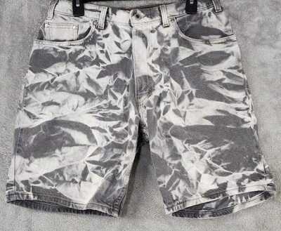 Levis Silver Tab Shorts Mens Size 34 Gray Denim Tie Dye Baggy 90s Vintage USA - Image 1 of 4