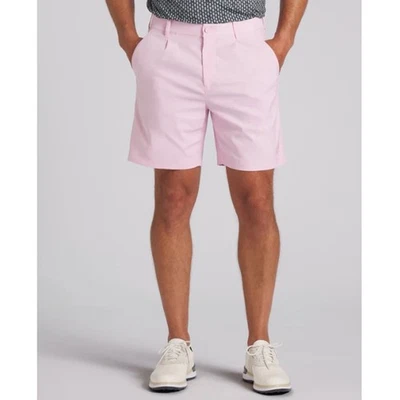 Pantalones cortos de golf para hombre PUMA X AP rosa pálido plisados 7" talla 36 Foto 1 de 4