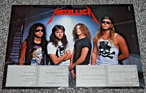 METALLICA band A3 ORIGINAL magazine promo ART poster - Picture 1 of 1