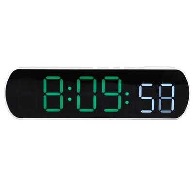 LED Alarm Clock Jump Seconds Large Display Digital Bedside Clock for Bedroom - Image 1 of 4
