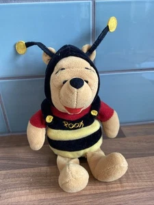 Winnie the Pooh Bumble Bee Disney Bolsa de Frijoles de Peluche Oso Pequeño 8" - Imagen 1 de 7