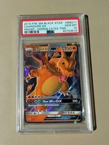 Pokemon Charizard GX SM211 HOLO 2019 Hidden Fates latas promoción graduado PSA 10 - Imagen 1 de 5