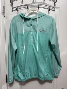 Columbia Pullover Windbreaker Jacke Kapuze Damen S leicht Druckknopfleiste - Bild 1 von 18