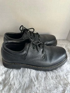 Dr Scholls Harrington Work Shoes Mens 8.5M Black Lace Up Slip Resistant Oxford - Picture 1 of 8