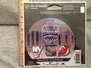 NY Rangers NY Islanders NJ Devils NHL Hockey 2014 Stadium Series Magnet Yankee - Imagen 1 de 1