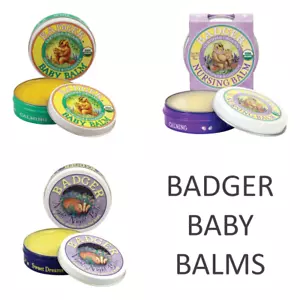 BADGER BALM BABY KIDS 100% CERTIFIED ORGANIC NATURAL BEESWAX SLEEP DIAPER RASH - Picture 1 of 5