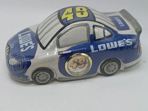 Jimmie Johnson 48 Ceramic Clock COIN PIGGY Bank NASCAR Driver Collection 2004 j1 Cover