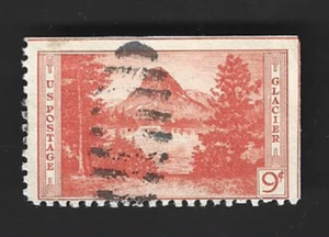 Scott# 748 9c Glacier National Park with Duplex Cancel - (A-1) - Picture 1 of 2