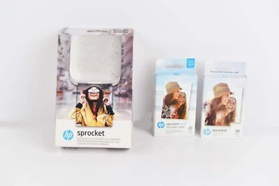 Brand New HP Sprocket VCVRA-1801 Digital Photo Printer Red 2PC 2x3 Photos Paper - Image 1 of 4