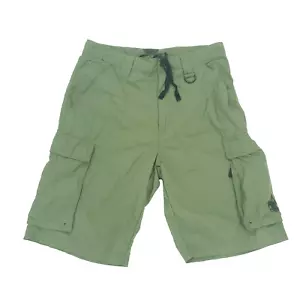 Boys Scouts Of America Cargo Shorts Adult Small Green Centennial Uniform Nylon - Picture 1 of 11