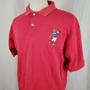 Bugs Bunny Golfer Vintage 90s Acme Clothing Polo Shirt Mens Large Looney Tunes - Picture 1 of 9