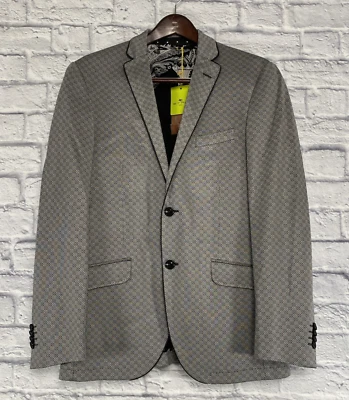 NWT Etro Men's Cotton Blend Silk Lined Gray Sport Coat Suit Jacket 42 Regular - Image 1 of 4