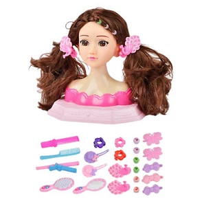 Hair Styling Doll Head Toy Kit - Kids Pretend Play Set Styling Head Kids Toy - Picture 1 of 14
