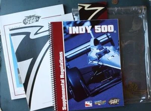 2001 Indy 500 FIVE piece program media guide set Helio Castroneves 1st win COOL- - Picture 1 of 1
