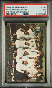 1964 Sicker-Verlag Die Neue Bundesliga 281 Real Madrid Di Stefano Puskas PSA 1 - Picture 1 of 2