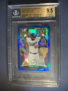 YASIEL PUIG 2013 Bowman Chrome Mini Blue Refractor /99 BGS GEM MINT 9.5 RC - Picture 1 of 1