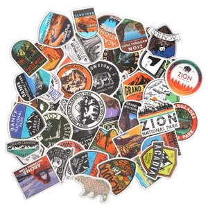 US National Parks Vinyl Sticker Set | Nationalpark Aufkleber | PVC Decals 50 Stk - Bild 1 von 3