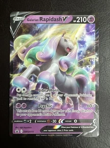 Galarian Rapidash V - SWSH111 - Pokemon Promo Sword & Shield Ultra Rare Card NM - Picture 1 of 2