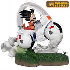 Anime Dragon Ball Z Child Son Goku CAPSULE CORP Motorcycle Cute Statue Figure