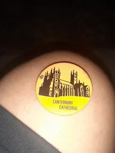 Insignia vintage de la catedral de Canterbury - Imagen 1 de 3