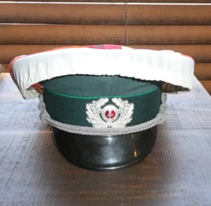 Cappello Berretto/Copertina Vintage Esercito Tedesco Est NVA Ufficiale Arruolato Militare!! - Foto 1 di 8