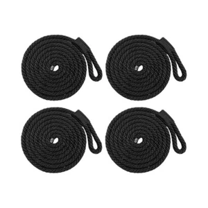 ISURE MARINE 4Pcs Boat Bumper Line Double Braided Nylon Fender Rope 6.5' x 3/8" - Bild 1 von 4