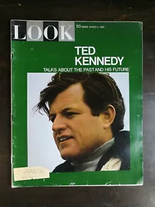Look Magazine March 4, 1969 - Ted Kennedy - Widow of Malcom X - Maple Tree - Ads - Imagen 1 de 2