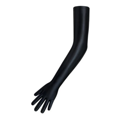 Luvas femininas brilhantes elásticas, elastano, luvas de ópera extra longas festa noturna - Imagem 1 de 4