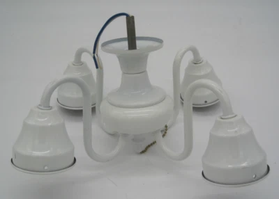 Universal 4-Light Transitional Ceiling Fan Fitter White - Image 1 of 3