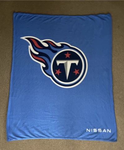 NFL Tennessee Titans Logo Nissan Stadium Fleece Throw Blanket (48 in x 60 in) Cover