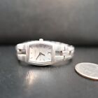 Ladies Fossil F2 Es-1053 Stainless Steel Silver Date Dial 20Mm Wrist Watch