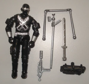 1989 Hasbro GI Joe ARAH Snake Eyes V3 - Complete w/ File Card - Picture 1 of 4