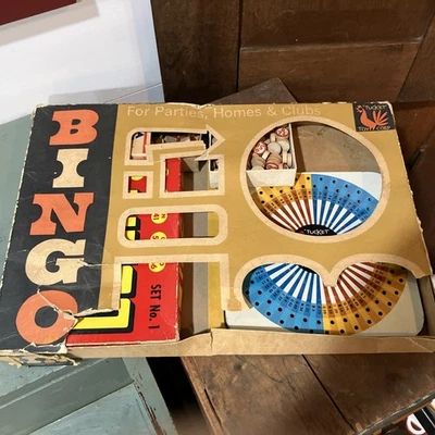 Vintage Tucket Toy Corp Bingo Game 6013 Tin/Metal Spinner - Image 1 of 4