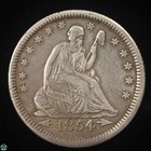 1854-O with Arrows Liberty Seated Quarter - Very Fine Details