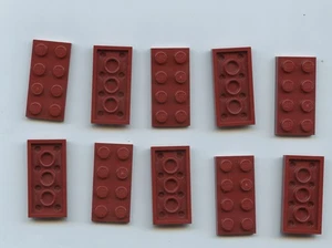 LEGO x 10 Dark Red Plate 2 x 4 3020 - Picture 1 of 1