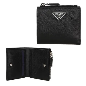 Prada Triangle Logo Saffiano Zip Around Wallet 106674648 - Picture 1 of 15