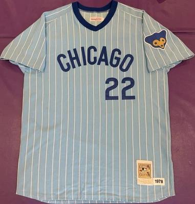 Authentic Bill Buckner #22 Chicago Cubs 1978 Mitchell & Ness Jersey XL USA Made - Image 1 of 4