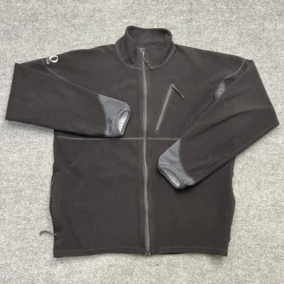 Pearl Izumi Jacket Mens Large Black Full Zip Fleece Cycling Outdoor Reflective - Image 1 of 4