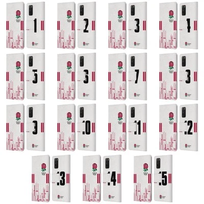ENGLAND RUGBY UNION 2022/23 PLAYERS HOME KIT LEATHER BOOK CASE FOR SAMSUNG 2 - Image 1 of 4