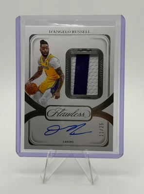 2023-24 Panini Flawless D’Angelo Russell Signature Prime Auto Patch /25 Lakers - Image 1 of 2