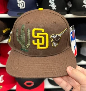 San Diego Padres Patches Pro Standard Snapback | Brown - Picture 1 of 3