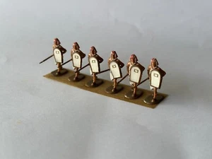 Figuras de lanceros egipcios 1/72 - Juego de 6 guerreros antiguos (pintados) - Imagen 1 de 4