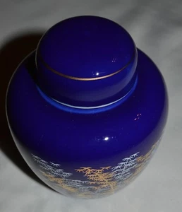 VINTAGE Japanese 4" miniature Vase with lid with Bamboo Designs (2, B3) - Bild 1 von 9