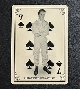 2013 Panini Golden Age: Playing Cards MARIO ANDRETTI 7 Spades card Toploader - Picture 1 of 7