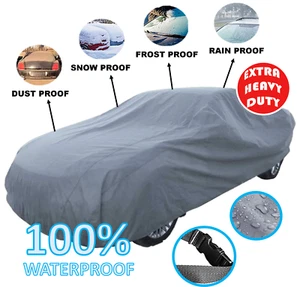 Premium Schwerlast Wasserdicht 2 Schichten Outdoor Voll Auto Abdeckung - GRÖSSE MEDIUM - Bild 1 von 7