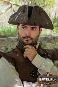 Jack Rackham Deluxe Pirate Hat Brown LARP, Renaissance Faire, Cosplay - Bild 1 von 5