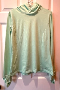 Camisa Fila Running con Capucha Agujeros para el Pulgar Manga Larga Ligera Para Mujer Verde XL - Imagen 1 de 8