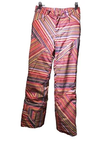 Rainbow Ski Pants Retro Multicolor Kids Size 14 Inseam 28” Waist 28” - Picture 1 of 11
